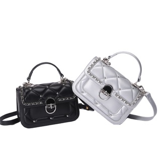 Embroidered single shoulder bag 